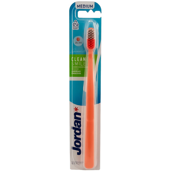 Зубна щітка Jordan Clean Smile Середня жорсткість, помаранчева