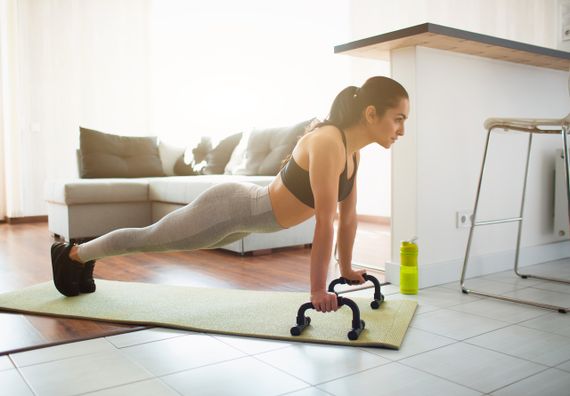 Упори для віджимань PowerPlay 4316 Push Up Bars пластикові (Скошені) | Зображення 6