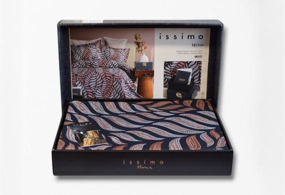 Комплект постельного белья Issimo Digital Satin 200х220 см Moss | Зображення 6