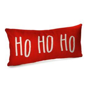 Подушка для дивану оксамитова Ho ho ho 50x24 см (52BP_22NG012)
