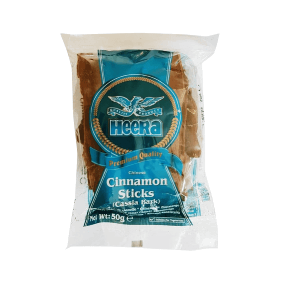 Цілі палички кориці (касія)  Chinese Cinnamon Sticks Cassia 50г Heera 5031416220091