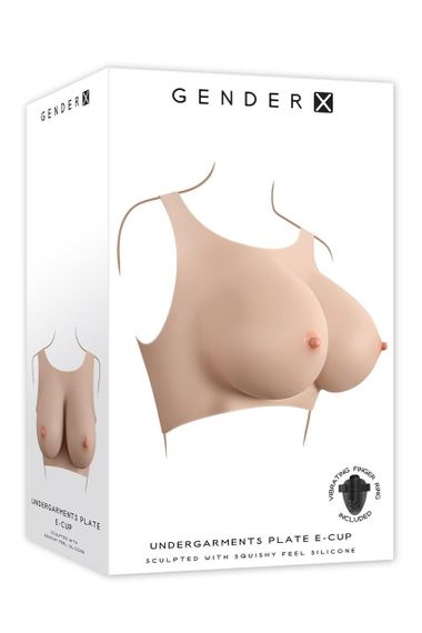 Накладная грудь топ Gender X Plate E-Cup, 27.9 см Sex Aura | Зображення 6