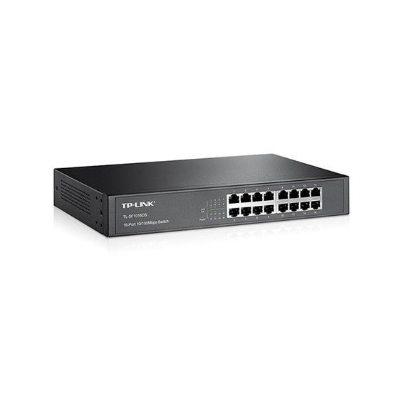 Коммутатор TP-LINK TL-SF1016DS 16xFE неуправляемый 13&quot; 1U (TL-SF1016DS) | Зображення 1
