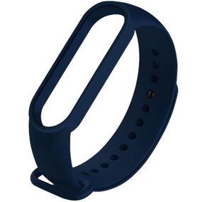 Силіконовий ремінець для Xiaomi Mi Band 3/4 Темно-синій / Midnight blue