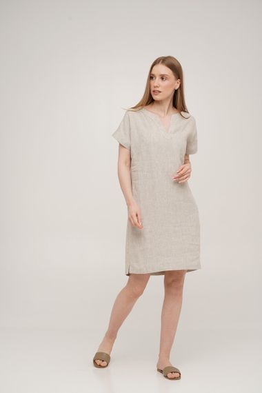 Сукня SoundSleep Linen лляна коротка S натуральна (653590753957) | Зображення 7