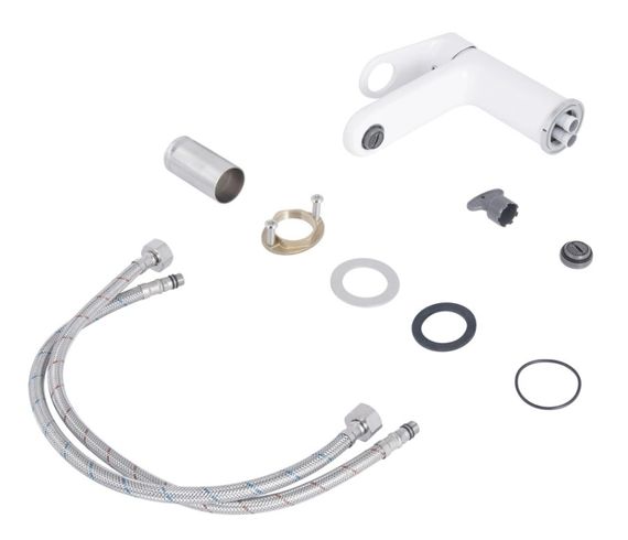 Змішувач для раковини Qtap Jay, Chrome/White (k35) QTJAY270CRW45551 | Зображення 2