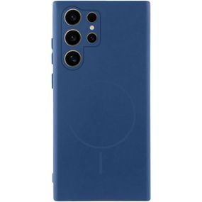 Чохол Silicone Cover Lakshmi Full Camera (AA) with MagFit для Samsung Galaxy S25 Ultra Синій / Navy blue