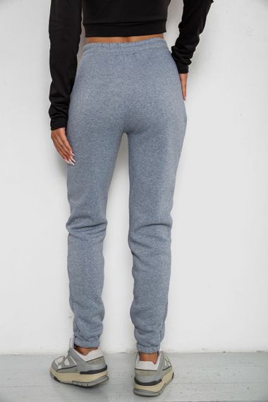 Спортивные штаны женские на флисе, цвет серый, 238R01908-5 | Зображення 3