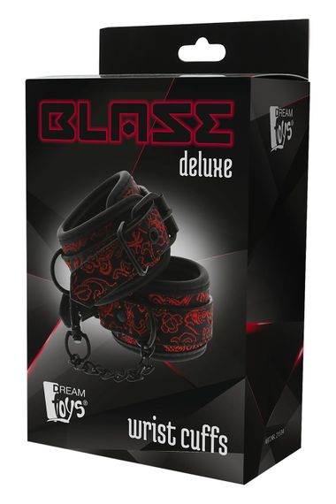 Наручники BLAZE DELUXE WRIST CUFFS, Червоний, Регульований | Зображення 1