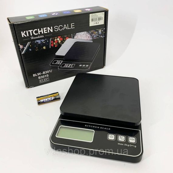 Кухонні ваги з функцією скидання тари, Цифрові ваги для вимірювання інгредієнтів харчові KL-85 | Зображення 5