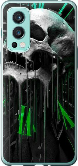 Чехол на OnePlus Nord 2 Череп-часы "4100u-2468-17620"