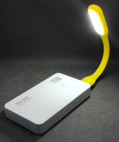 Ліхтарик USB гнучкий фіолетовий Жовтий