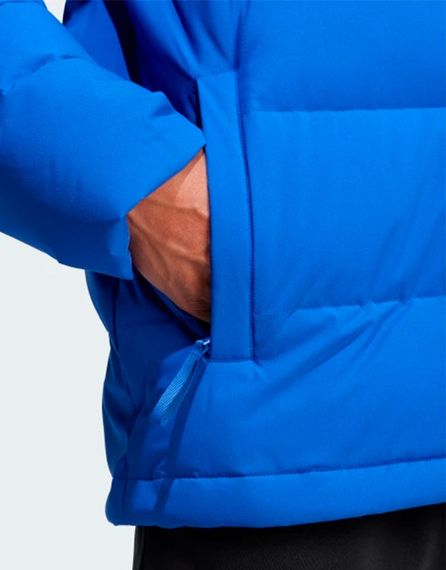 Зимова куртка adidas Helionic M blue Оригінал з капюшоном | Зображення 1