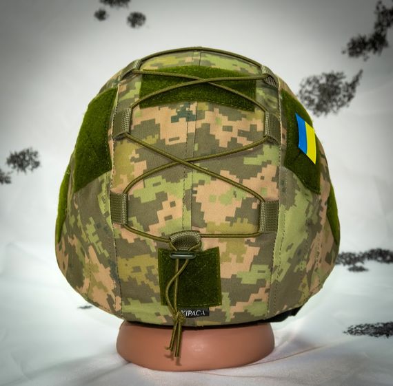Кавер Kirasa на шлем с козырьком Ballistic Helmet KC-HM001 пиксель (KI604) | Зображення 4