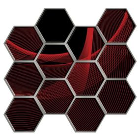 Декоративна ПВХ плитка на самоклейці 280х300х5мм Соти, ціна за 1 шт. (СПП-503) SW-00000667