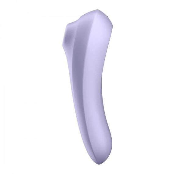Смарт вакуумний стимулятор + вібратор Dual Pleasure, двосторонній колір: ліловий Satisfyer (Німеччина) Sex Aura | Зображення 1
