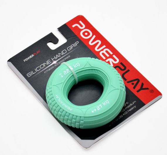 Еспандер кистьовий силіконовий Паверплей PP-4330 Hand Grip Loops Medium 22.5-27 кг. М'ятний | Зображення 8