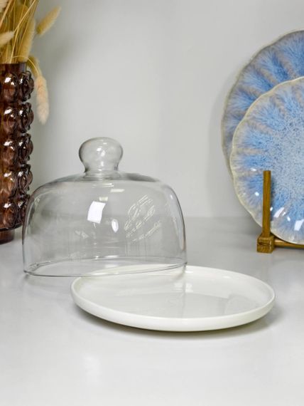 Тортовниця OLens White kitchen 8030-321 20.5х22 см біла | Зображення 5
