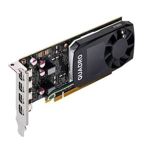 Дискретная видеокарта nVidia Quadro P1000, 4 GB GDDR5, 128-bit / miniDP / SFF б/у