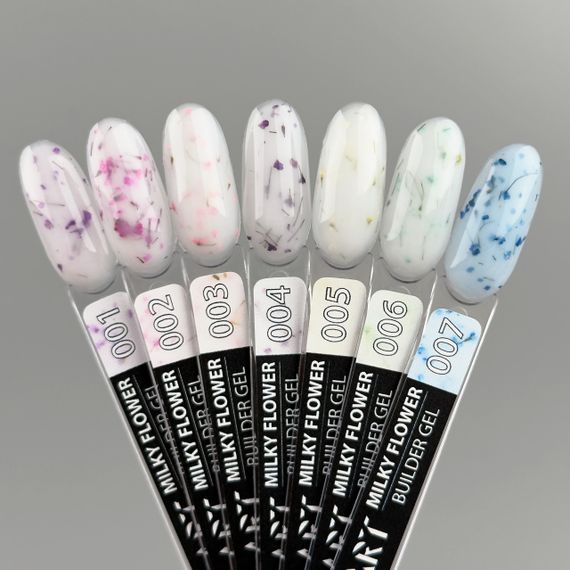 Гель для наращивания ногтей ART Builder Gel Milky Flower №06 15мл | Зображення 5