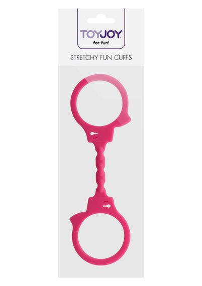 Наручники еластичні ToyJoy, силіконові, рожеві Sex Aura | Зображення 1