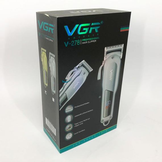 Підстригальна машинка V-278 GOLD, Vgr машинка для стрижки, Бритва триммер YC-464 для бороди | Зображення 3