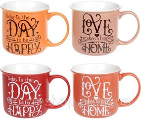 Кружка "Home and Love" 400мл фарфоровая
