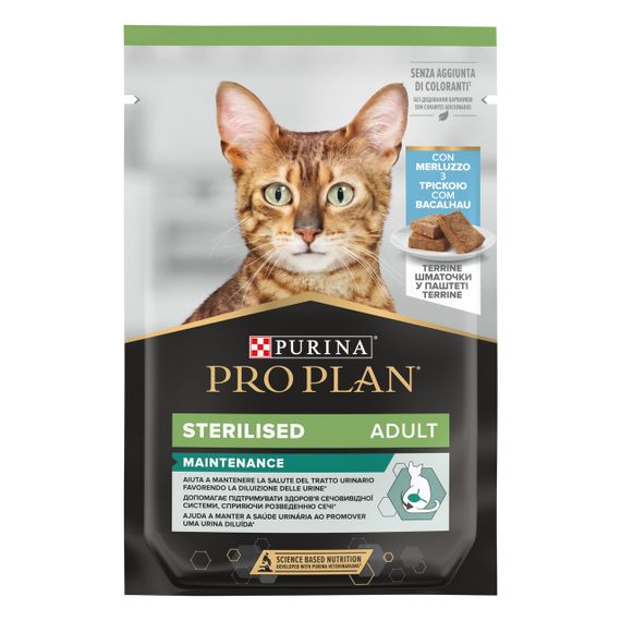 Вологий корм Purina Pro Plan Sterilised для стерилізованих котів із яловичиною 30шт*85г | Зображення 1