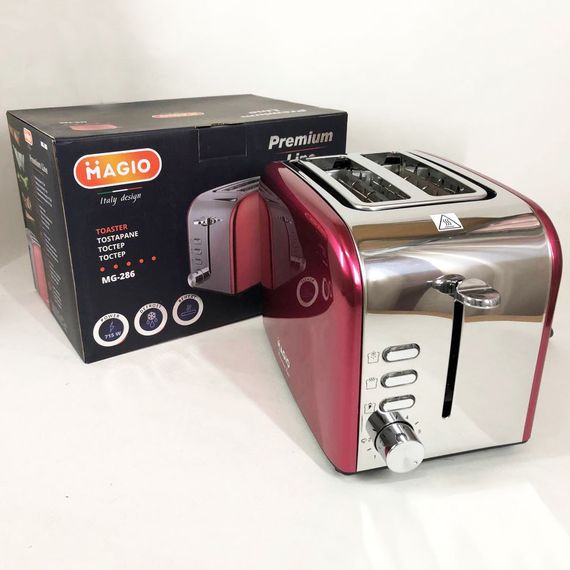 Сэндвич тостер для гренок Magio MG-286, Тостер для 2 гренок, Электро тостер, Тостеры RS-198 для дома | Зображення 4