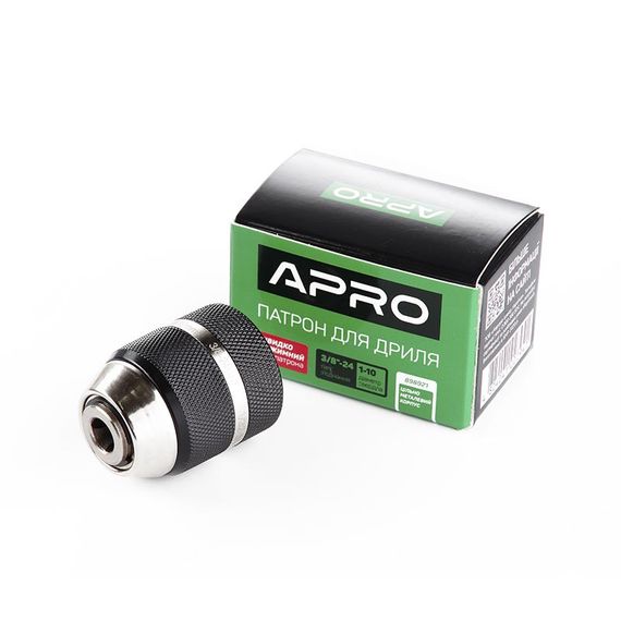 Патрон для дрели быстрозажимной 3/8*24, 1,0-10мм APRO | Зображення 1