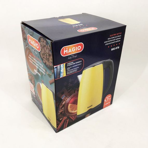 Електрочайник MAGIO MG-976, маленький електрочайник, гарний електричний чайник, електронний чайник | Зображення 4