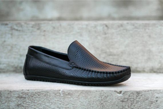 Мокасини Prime Shoes чорні 39 40 41 43 45 розмір | Зображення 1