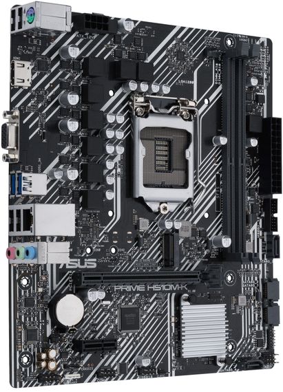 Материнcкая плата ASUS PRIME H510M-K s1200 H510 2xDDR4 M.2 HDMI D-Sub mATX 90MB17N0-M0EAY0 | Зображення 4