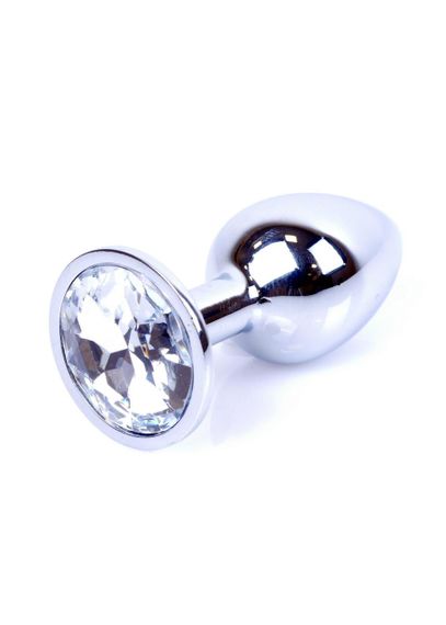 Анальна пробка - Jewellery Silver Plug Clear sexstyle | Зображення 6