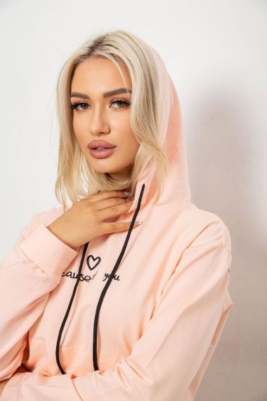 Спортивный костюм женский двухнитка, цвет персиковый, 214R1419-002 | Зображення 5