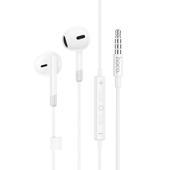 Стерео навушники Hoco M109 Pure joe (3.5mm/1.2m) White