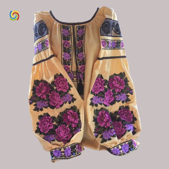 Рубашка Украинская вышиванка 777298403 цвет жёлтый размер S/M