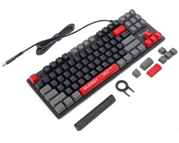Механічна ігрова клавіатура Bloody S310N (Energy Red), USB, чорний | Зображення 4