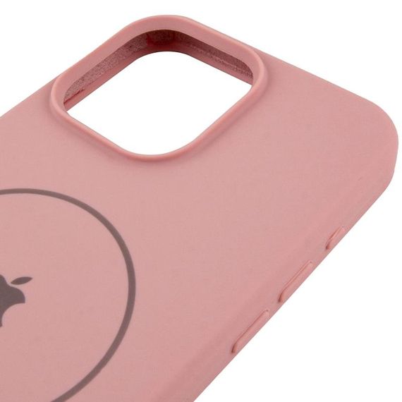 Чохол Silicone Case Full Protective (AA) V2 with MagSafe для Apple iPhone 12 Pro / 12 (6.1") Рожевий / Pink Sand | Зображення 3