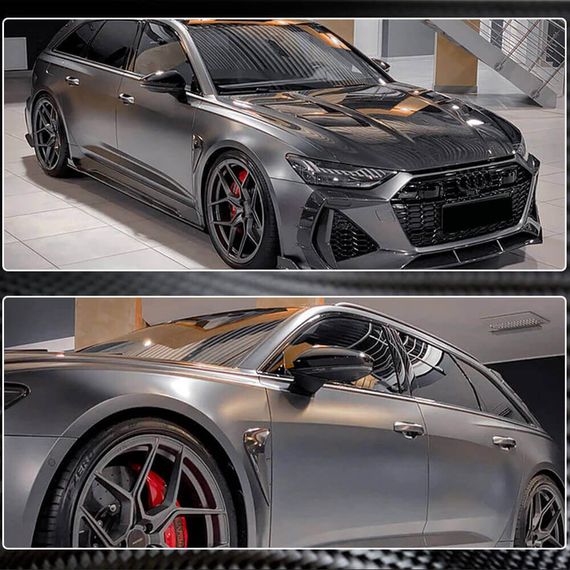 Замена накладок на зеркала LHD (Карбон) V2 для Ауди A6 C8 2018- гг | Зображення 3