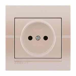 DERIY жемчужно-белый металлик Розетка внутренняя б/з Лезард