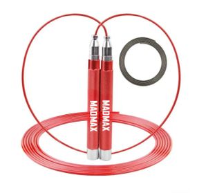 Скакалка швидкісна на підшипниках алюмінієва MadMax MFA-286 Speed jump rope Red 3 м (MFA-286-RED-U)