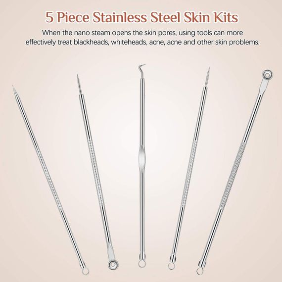 Паровий очищувач для обличчя Aiemok, глибоке очищення шкіри, нано-іонний зволожувач, парова сауна для обличчя | Зображення 7