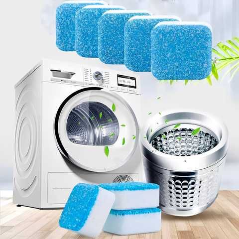Антибактериальное средство очистки стиральных машин Washing mashine cleaner №2 в шипучих таблетках | Зображення 4