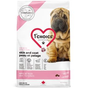 Корм 1st Choice Puppy Sensitive Skin & Coat All Breeds сухий з ягнятком та оселедцем для щенят та юніорів з чутливою шкірою 11 кг