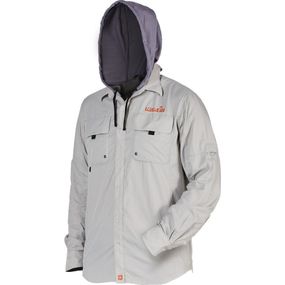 Сорочка Norfin Focus Hood (з капюшоном) p.3XL сірий (657006-XXXL)