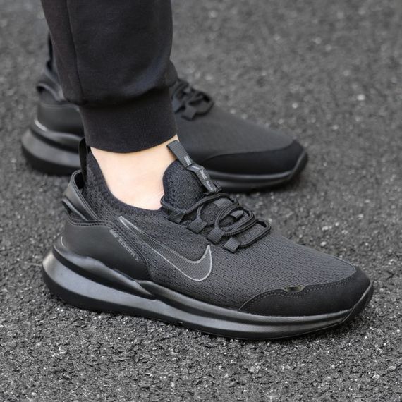 Літні кросівки Nike замш/нейлон/текстиль  колір чорний, темно сірий | Зображення 1