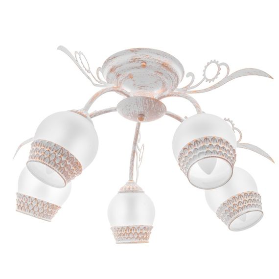 Люстра потолочная для гостиной E14 40W WH (BKL-490S/5)