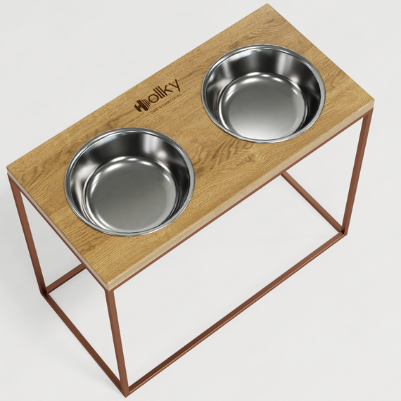 Миски на підставці для великих собак Hollky Base XL40 (2 × 1,8 л) BXL40-522640-GLNT | Зображення 5