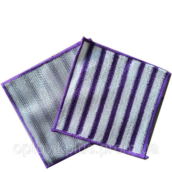 Двостороння серветка метал./бамбук, 20см*20см | Зображення 1